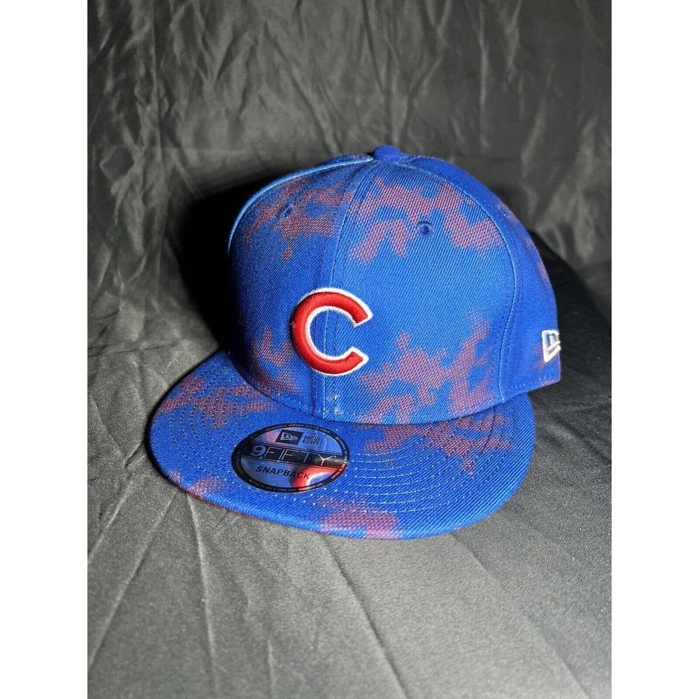 Chicago Cubs New Era Team Fleck 9Fifty Blue Red UV Snapback Cap Hat